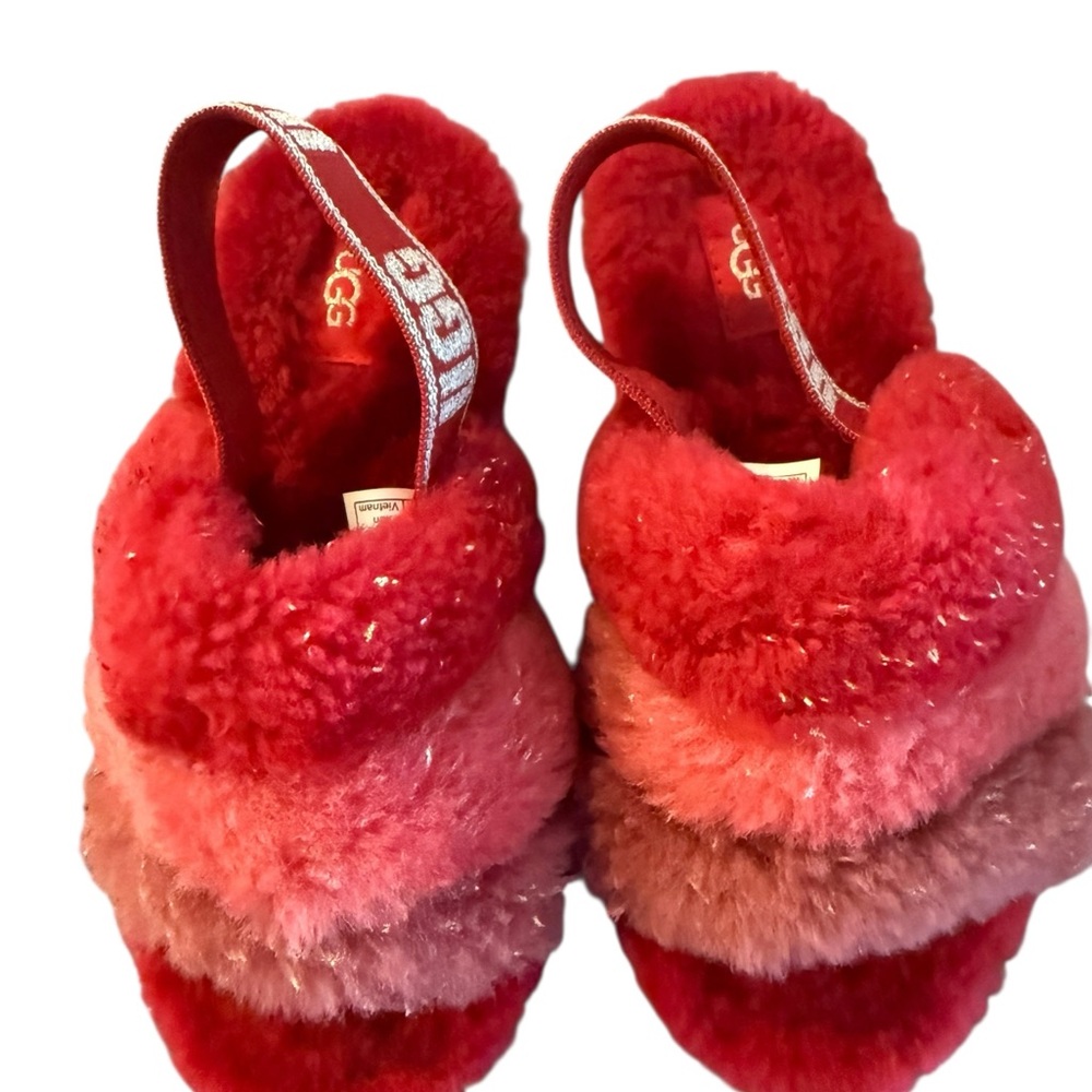 UGG Kids Slippers in Red and Pink